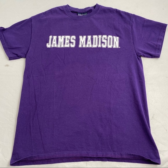 MV Sport Tops - MV Sport James Madison purple short sleeve crew neck t-shirt